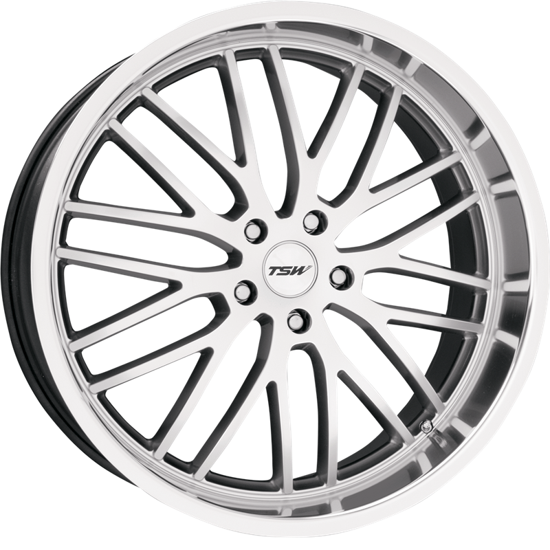 TSW 19x9.5 Snetterton Hyper Silver w/ Mirror Cut Lip +45mm