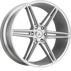 Asanti 20x9 ABL-25 Alpha 6 Brushed Silver +30mm