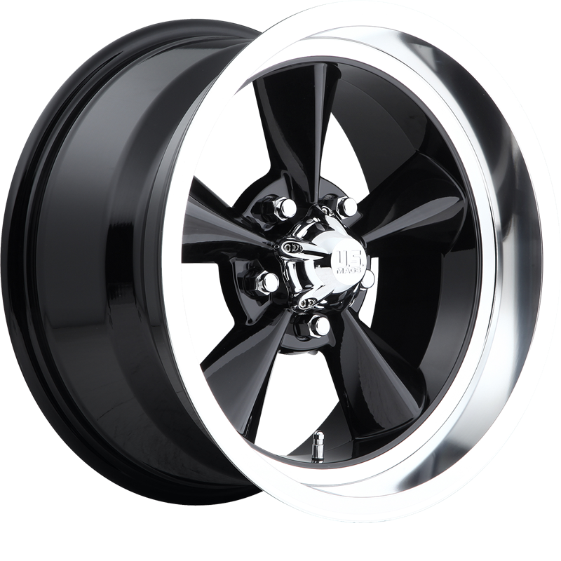 US Mags 18x9 U107 Standard Gloss Black +7mm