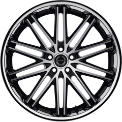 Asanti 20x8.5 ABL-10 Pollux Machined Face w/ Stainless Steel Lip +38mm