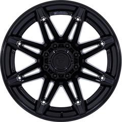 Fuel 20x10 FC401 Brawl Matte Black w/ Gloss Black Lip -18mm