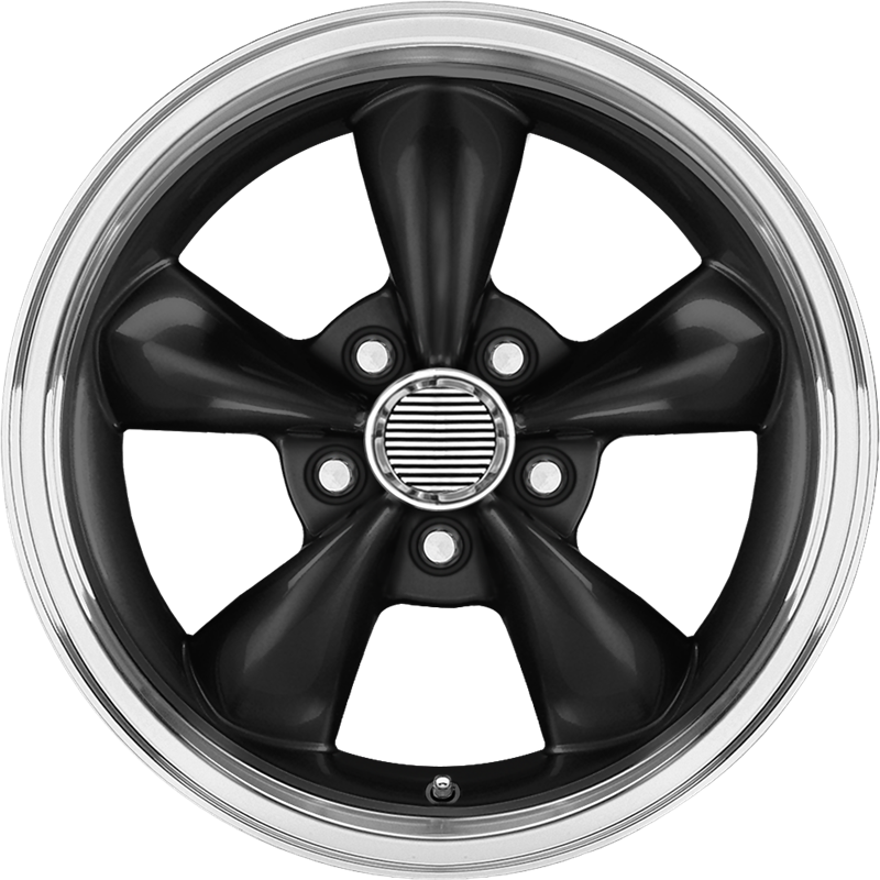 Performance Replicas 17x8 PR106 Gloss Black w/ Machined Lip +30mm