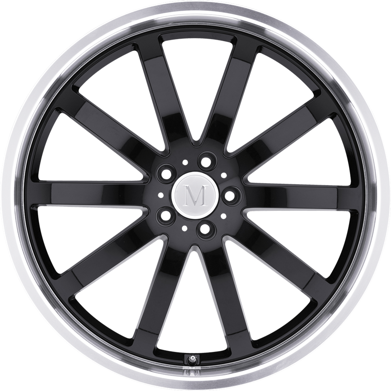 Mandrus 20x10 Wilhelm Gloss Black w/ Mirror Cut Lip +25mm