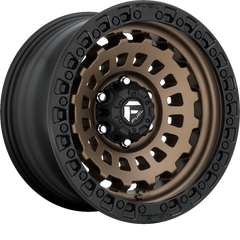 Fuel 20x10 D634 Zephyr Matte Bronze w/ Black Ring -18mm