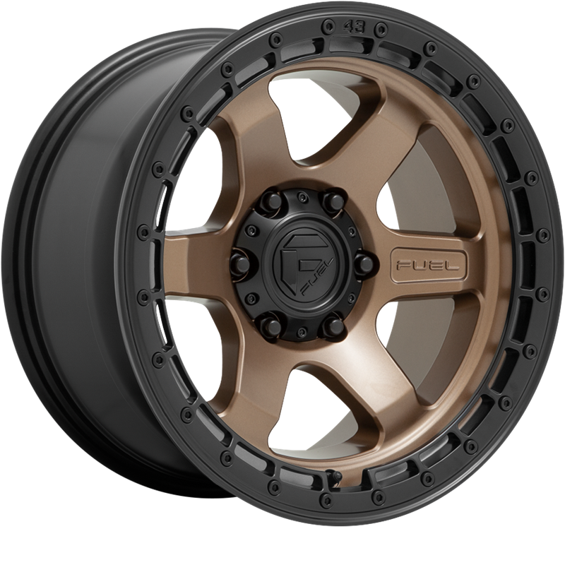 Fuel 18x9 D751 Block Matte Bronze w/ Black Ring -12mm