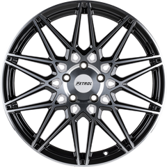 Petrol 20x8.5 P3C Gloss Black w/ Machined Face +40mm