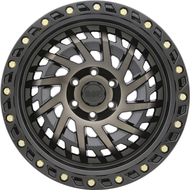 Black Rhino 20x9.5 Shredder Matte Black w/ Machined Dark Tint +12mm