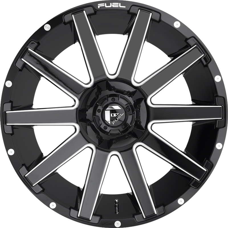 Fuel 18x9 D615 Contra Gloss Black Milled -12mm