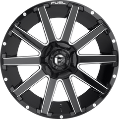 Fuel 18x9 D615 Contra Gloss Black Milled -12mm