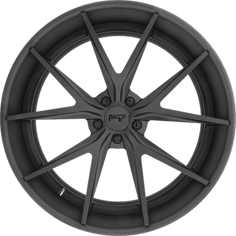 Niche 20x9 M117 Misano Matte Black +27mm