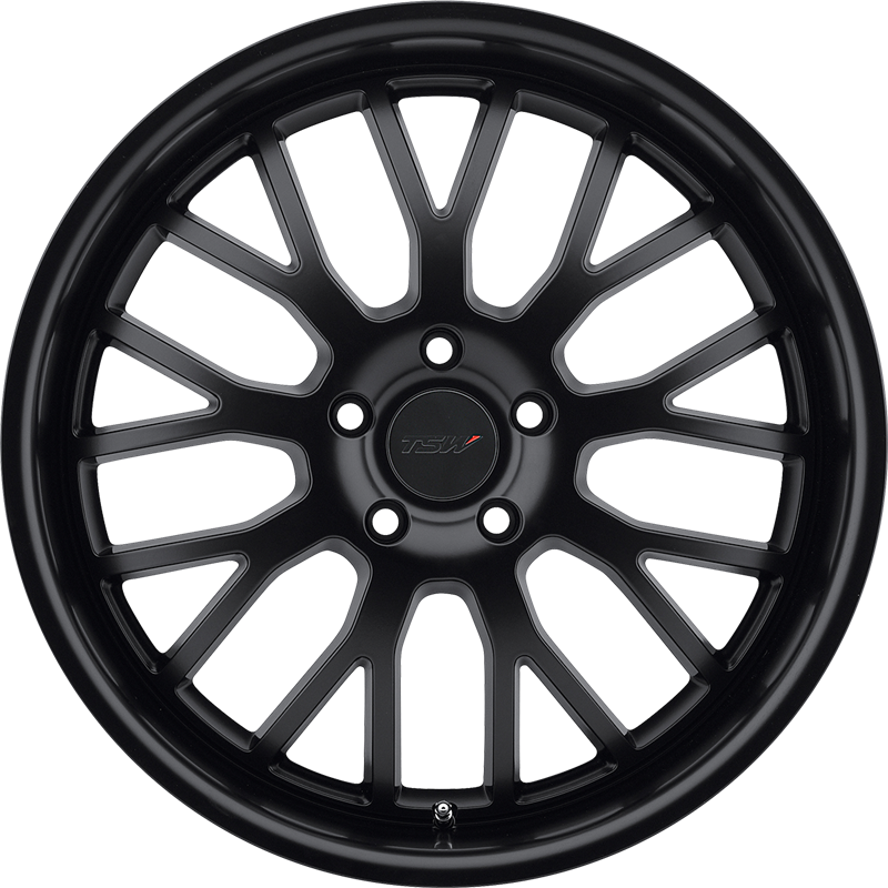 TSW 17x8 Tremblant Matte Black +45mm