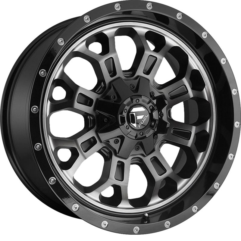 Fuel 20x9 D561 Crush Gloss Black w/ Double Dark Tint +20mm