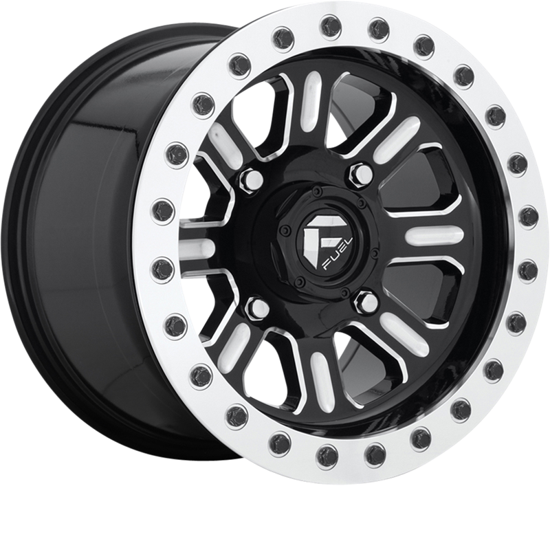 Fuel UTV 15x7 D910 Hardline Beadlock Gloss Black Milled +38mm