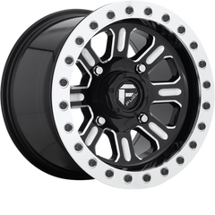 Fuel UTV 15x7 D910 Hardline Beadlock Gloss Black Milled +38mm