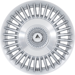 Asanti 20x9 ABL-40 Tiara Gloss Silver w/ Bright Machined Face +27mm