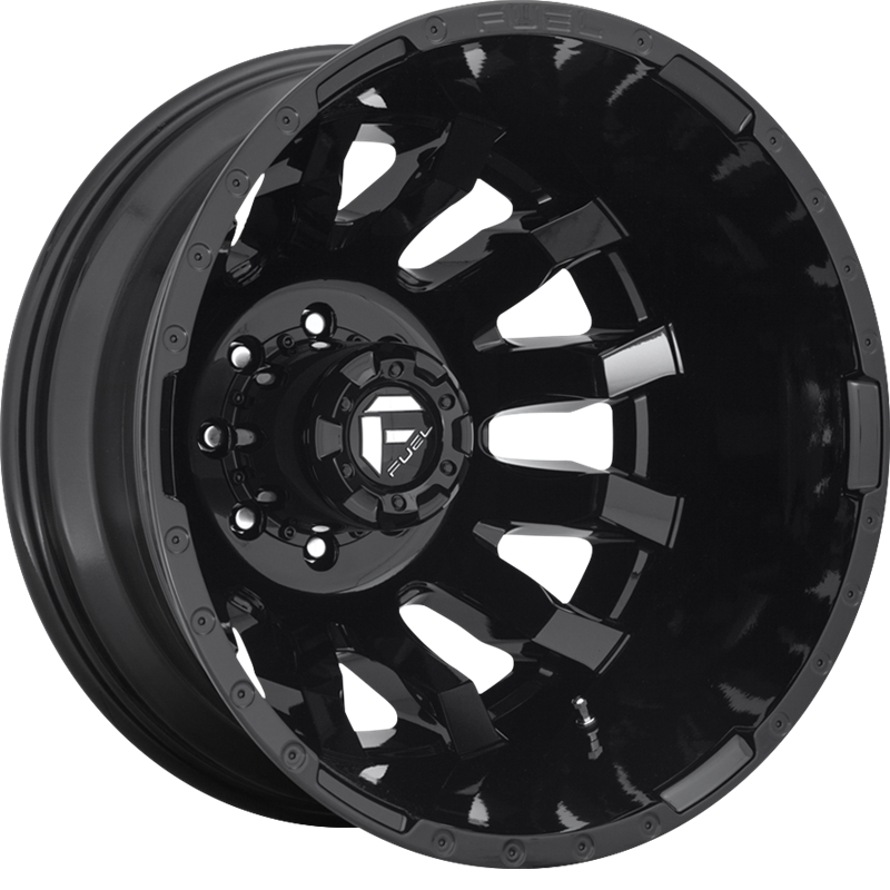 Fuel 20x8.25 D675 Blitz Dually Gloss Black +105mm