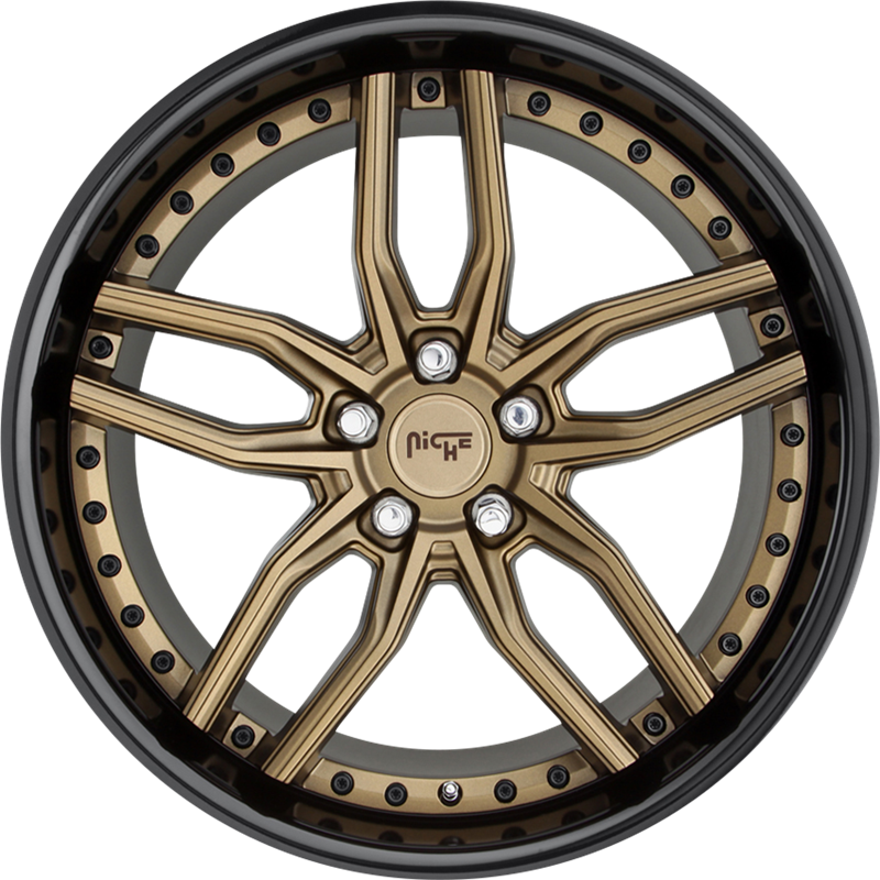 Niche 19x8.5 M195 Methos Matte Bronze w/ Black Ring +35mm