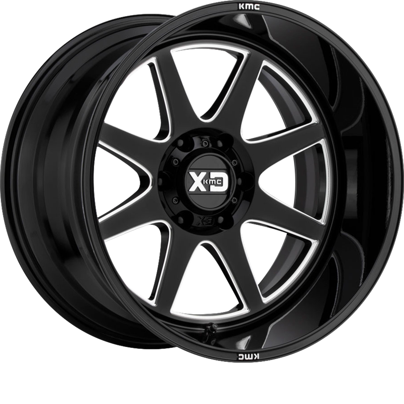 XD 20x10 XD844 Pike Gloss Black Milled -18mm