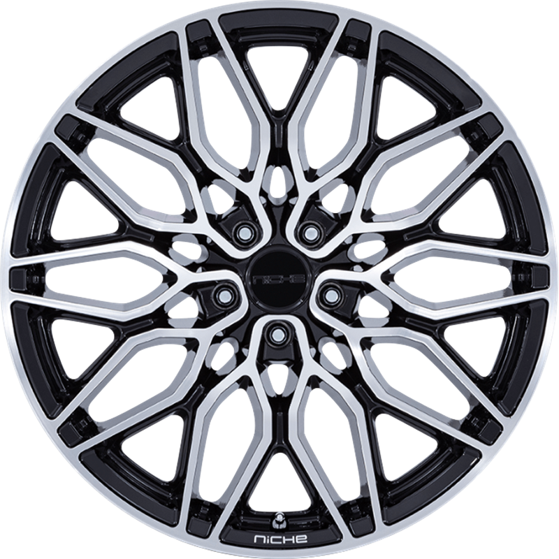 Niche 20x10.5 NC277 Calabria 5 Gloss Black Machined +40mm