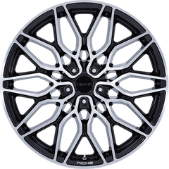 Niche 20x10.5 NC277 Calabria 5 Gloss Black Machined +40mm