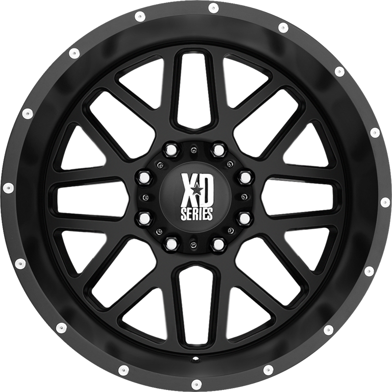 XD 18x9 XD820 Grenade Satin Black -12mm