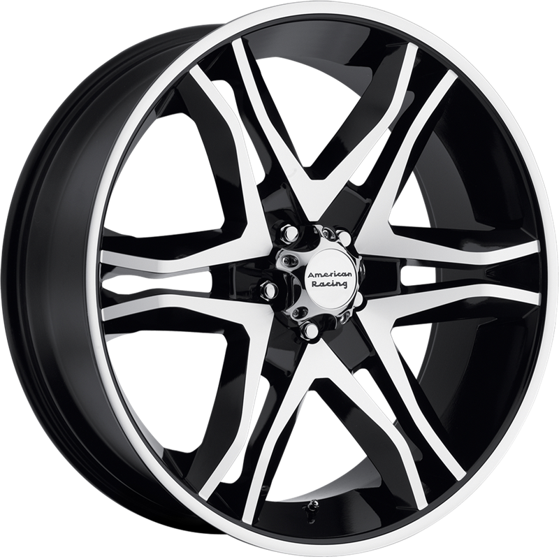 American Racing 17x8 AR893 Mainline Gloss Black Machined +25mm