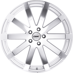 TSW 19x9.5 Brooklands Silver w/ Mirror Cut Face +20mm