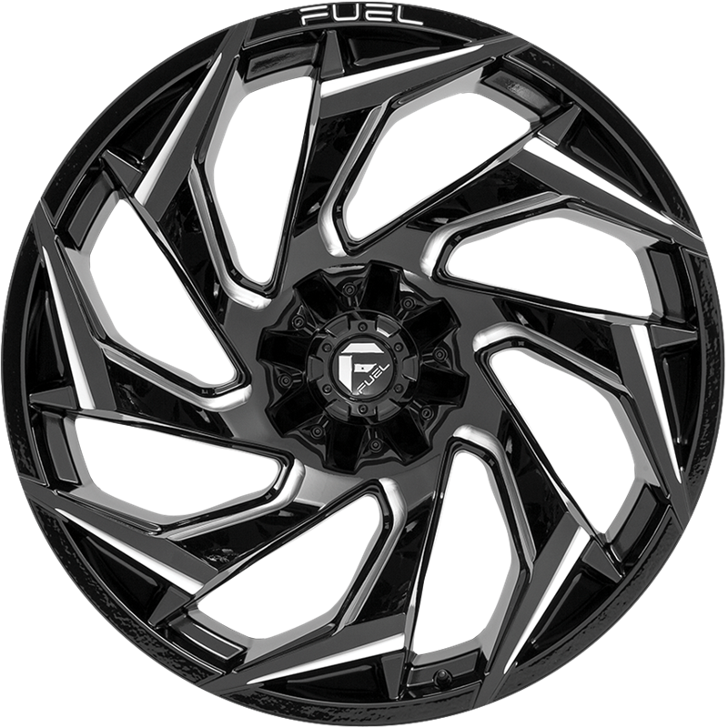 Fuel 15x8 D753 Reaction Gloss Black Milled -18mm