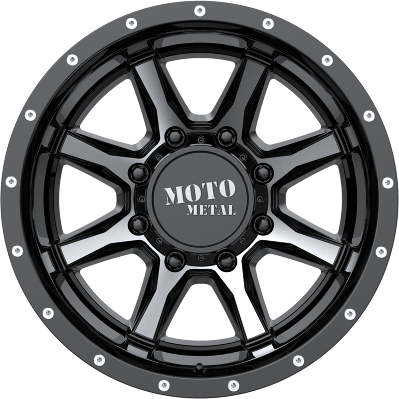 Moto Metal 20x8.25 MO995 Gloss Black Machined +127mm