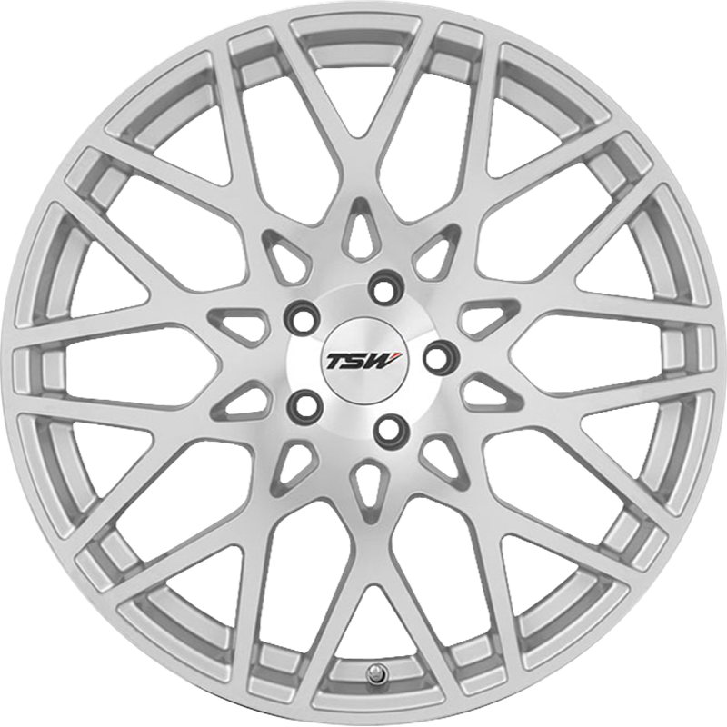 TSW 18x9.5 Vale Silver w/ Mirror Cut Face +35mm