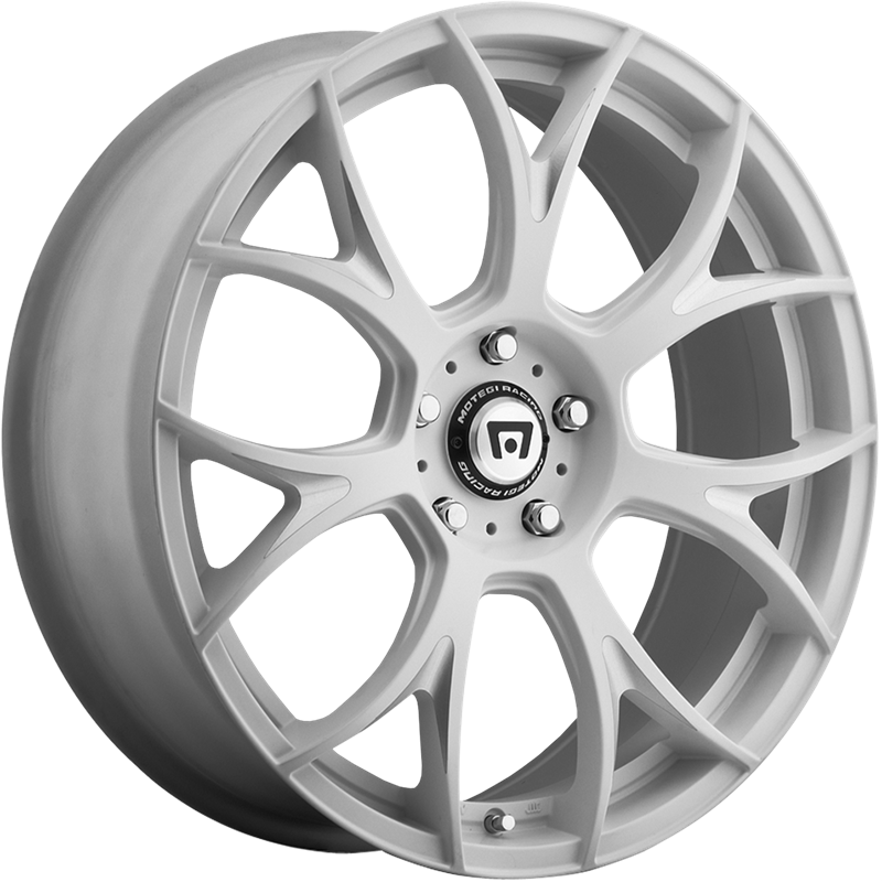 Motegi Racing 19x9.5 MR126 Matte White w/ Milled Accents +40mm