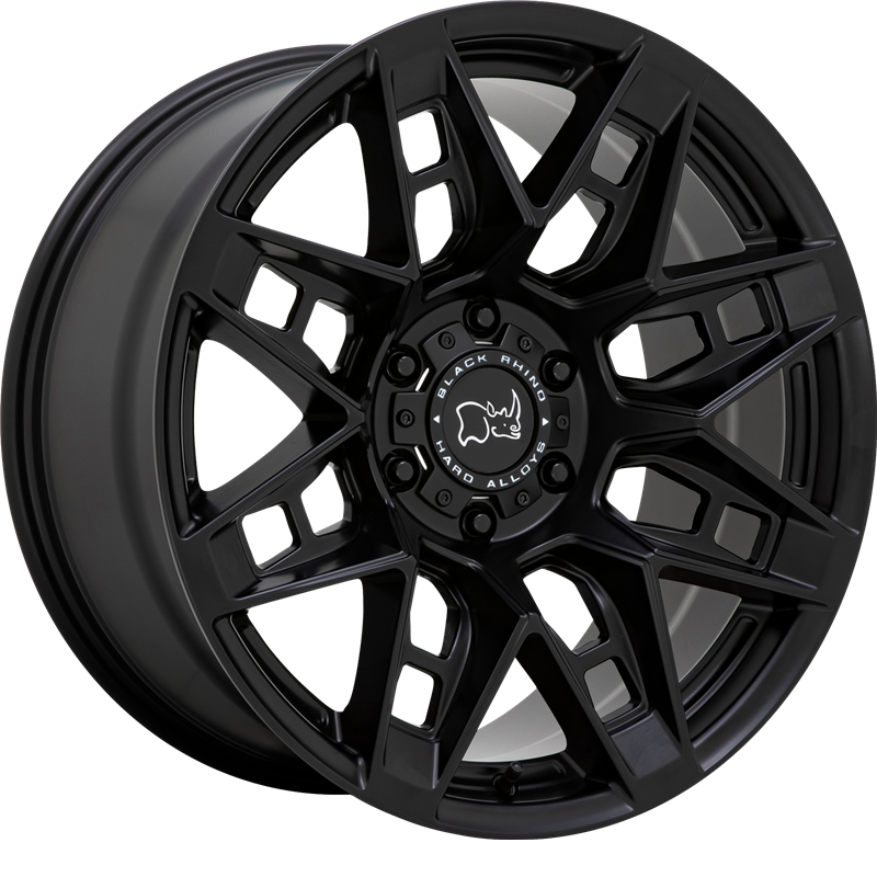 Black Rhino 18x9.5 Caprock Matte Black +12mm