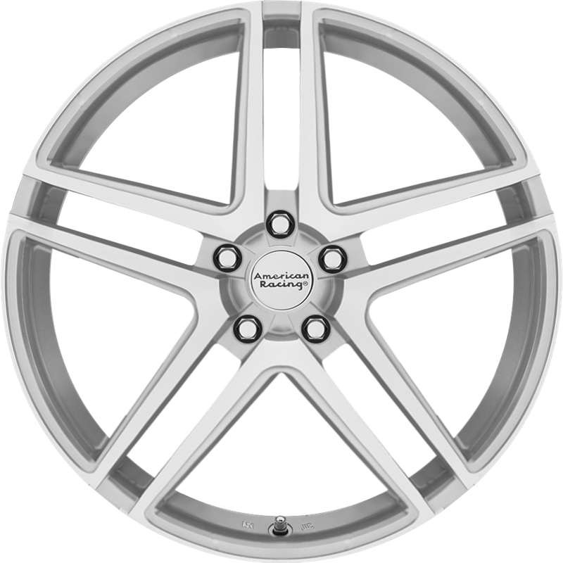 American Racing 18x8 AR907 Bright Silver w/ Machined Face +40mm