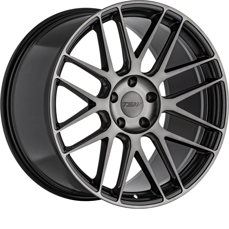 TSW 20x10.5 Nord Semi Gloss Black w/ Ball Milling and Machined Dark Tint Face +32mm