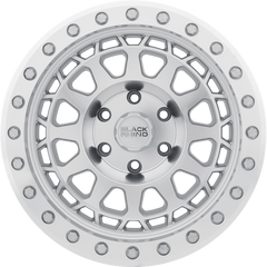 Black Rhino 17x8.5 Primm Beadlock Silver Machined +0mm