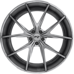 Niche 19x8.5 M116 Misano Matte Gunmetal +25mm