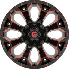 Fuel 18x9 D787 Assault Matte Black Red Milled +1mm