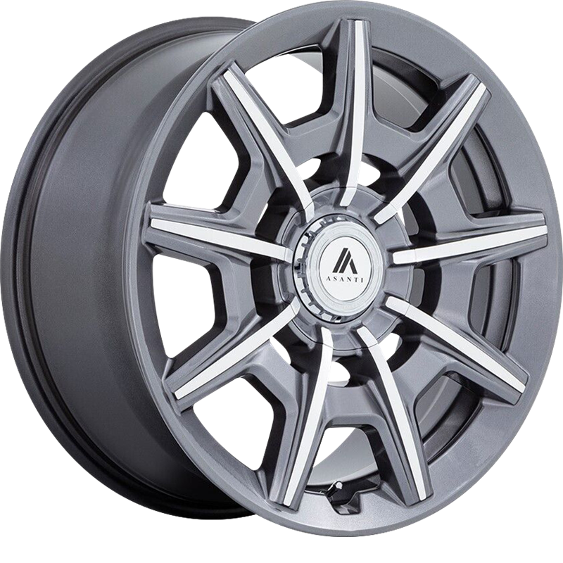 Asanti 20x9 ABL-41 Esquire Gloss Anthracite Bright Machined +15mm