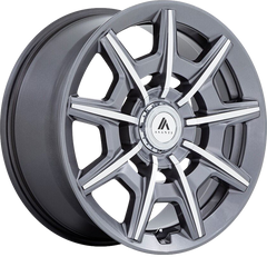 Asanti 20x9 ABL-41 Esquire Gloss Anthracite Bright Machined +15mm