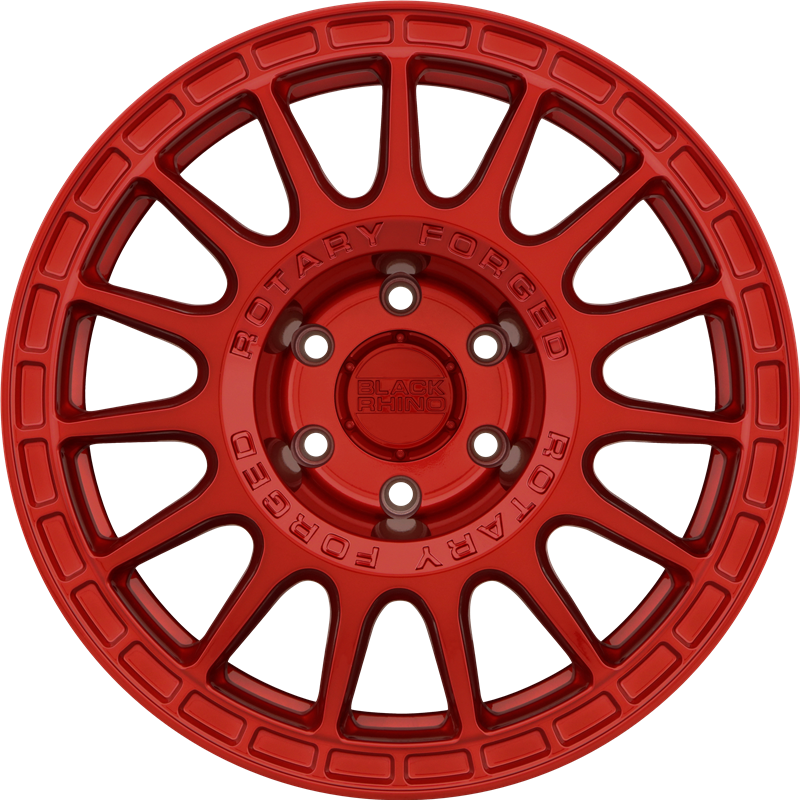 Black Rhino 17x8 Sandstorm Candy Red +35mm