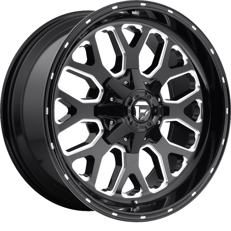 Fuel 20x9 D588 Titan Gloss Black Milled +1mm