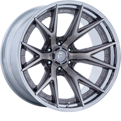 Fuel 20x9 FC402 Catalyst Platinum w/ Chrome Lip +1mm