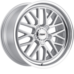 TSW 18x9.5 Hockenheim-S Silver w/ Mirror Cut Lip +20mm