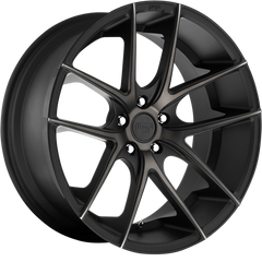 Niche 20x10 M130 Targa Matte Black w/ Double Dark Tint +40mm