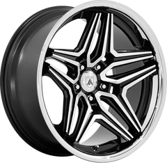 Asanti 20x10.5 ABL-46 Duke Gloss Black Machined +18mm