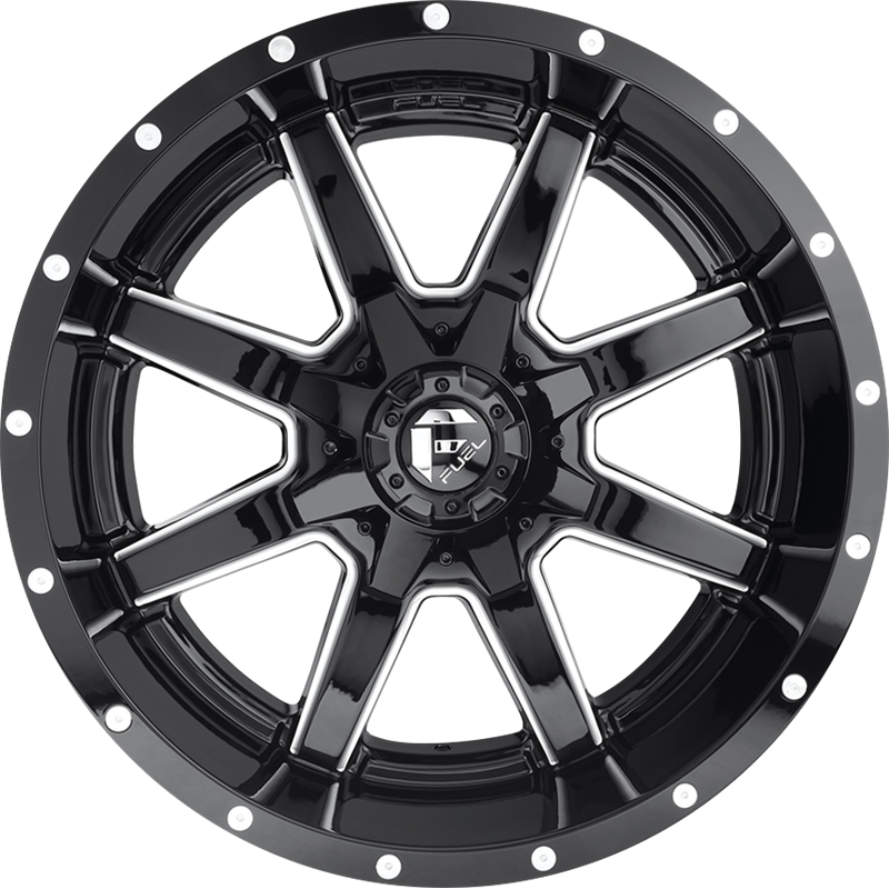 Fuel 20x12 D610 Maverick Gloss Black Milled -44mm