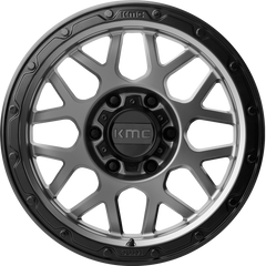 KMC 16x8 KM535 Grenade OR Matte Gray w/ Matte Black Lip -6mm