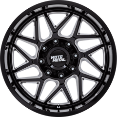 Moto Metal 20x10 MO812 Turbine Gloss Black Milled -18mm