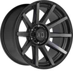 XD 20x9 XD847 Outbreak Satin Black w/ Gray Tint +0mm