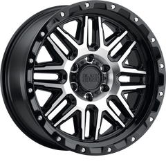 Black Rhino 20x9 Alamo Gloss Black w/ Machined Face and Stainless Bolts +12mm